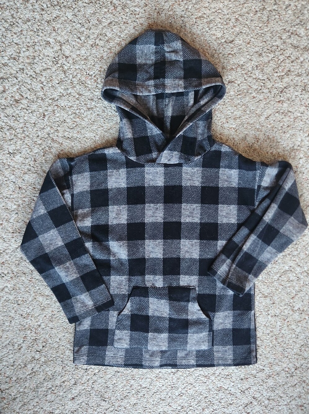 5/6 Plaid Fleece Hoodie